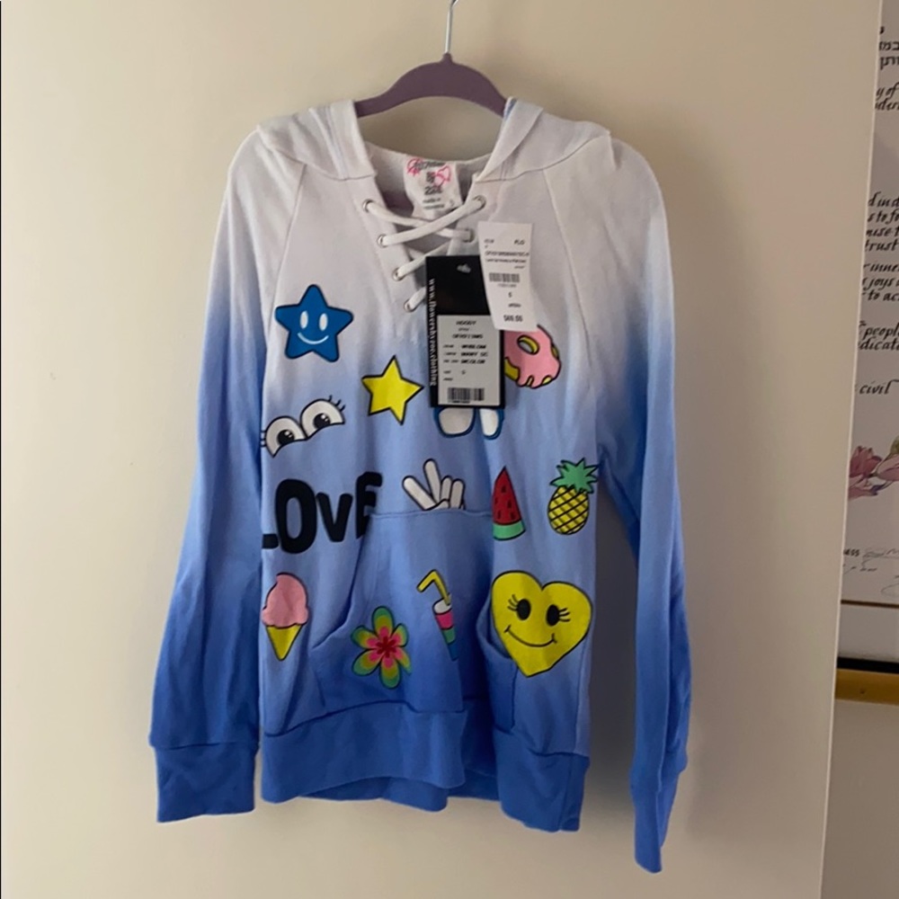 Brand new with tags. Girls hoodie French terry top